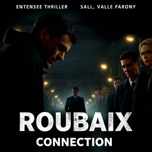 Affiche de la série 'Roubaix Connection', un thriller haletant.